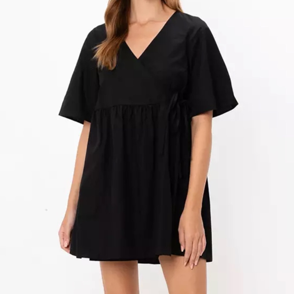 ASOS Curve NWT Side Tie Short Sleeve Mini Dress or Top Size 18